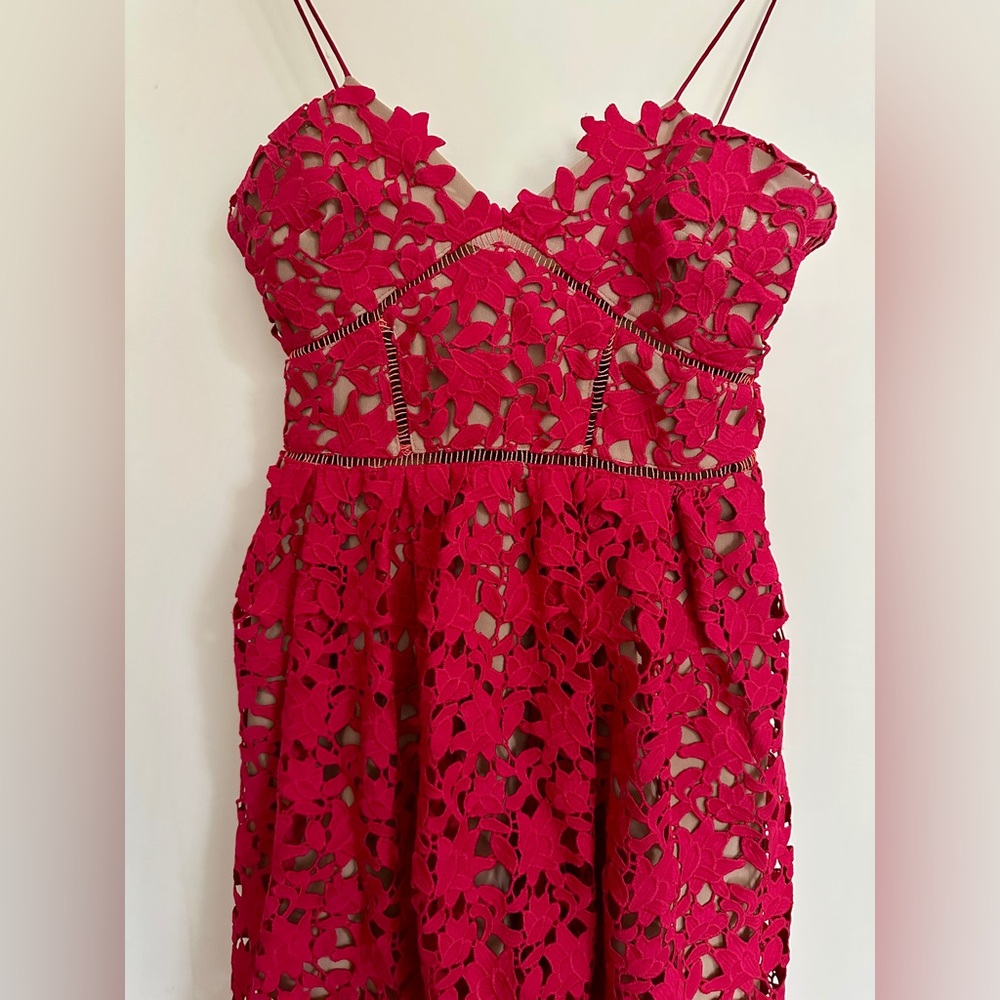 Self-Portrait Lace Pattern Midi Dress - Picture 8 of 13